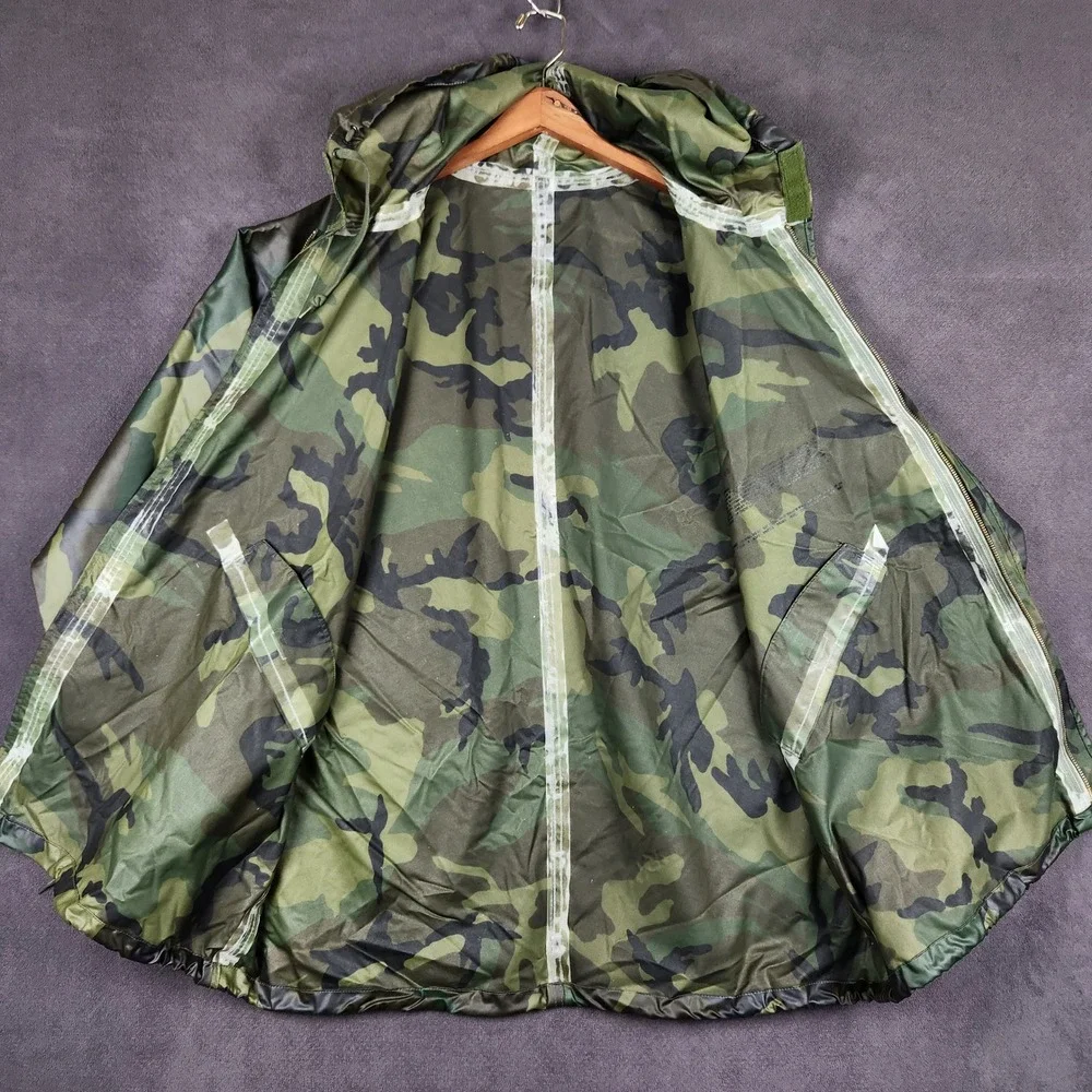 ORC Industries Wet Weather Parka Rain Jacket Mens Medium Green Woodland Hooded